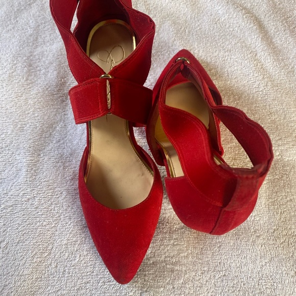 Red Jessica Simpson Heels - Picture 2 of 2